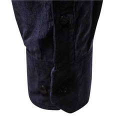 Cotton Men’s Shirt Casual Fashion Solid Color Corduroy Shirts Autumn Slim