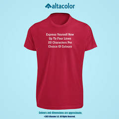 Custom Text T-Shirt Text *Choice of Fonts* *Quality Tees* *FREE Shipping*