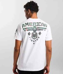 Men’s American Fighter Premium Fairbanks Tattoo MMA White T-Shirt Tee XS-XXXL