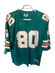 Vintage 90s Miami Dolphins NFL Starter Irving Fryar Teal Rare Size XL/52 Jersey