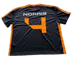 HOLLISTER McLaren Formula 1 Team #4 Norris Jersey Black Orange Size XL Boxy Fit