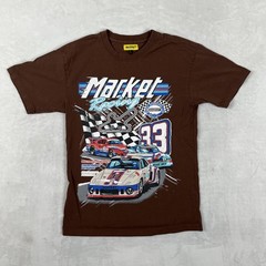 China Town Market T-Shirt Mens Small Brown Racing Race Car Motorsports