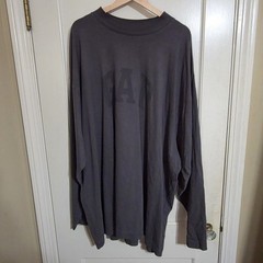 Yeezy Gap Balenciaga Heavy Jersey Dove Tee Size XXL longsleeve