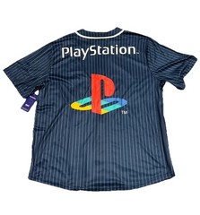 PLAYSTATION Large Short Sleeve Jersey Unisex Logo PlayStation Logo NEW W/ TAGS