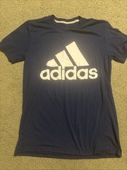 Adidas Navy Go To Performance Climalite Tee Shirt Mens Size Small