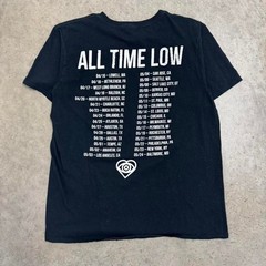 2014 All Time Low T-shirt Pop Punk Black Band tee Mens Large