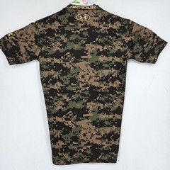 Under Armour Compression Shirt Mens Medium Camo Heatgear Short Sleeve