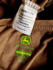 JOHN DEERE (2017) Official Men’s USA Tractors Farm Deer Logo T-Shirt Size Medium