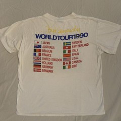 Vintage Phil Collins But Seriously 1990 World Tour White T Shirt USA L Single