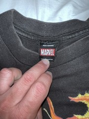 VINTAGE Marvel Mad Engine Comics Avengers X-men Characters T-shirt Men M Black