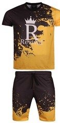 REVIVAL OUTFITTERS EXCLSUIVE GOLD PRINTED SHORT SETS W/ DRAWSTRINGS SMALL – 3XL