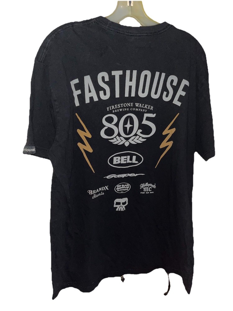 Fasthouse Crew 805 Black T Shirt Size XL