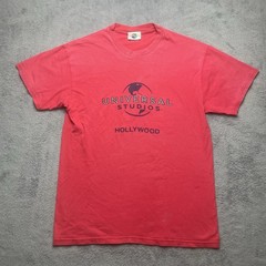 Universal Studios Hollywood T-Shirt Mens Small Vintage 90s Red Logo California