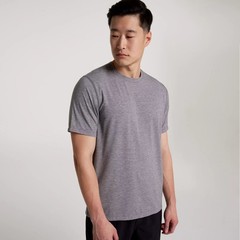 VRST Men’s Short Sleeve Icon Tee Silver Shadow Heather Size L