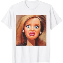 Funny Disgusting Doll face Meme Viral spread Hilarious Sarcastic Gift Y2K Shirt