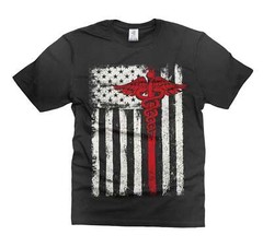 American Medical Flag Shirt Patriotic Shirts Nurse Doctor Shirts RN EMT Shirts
