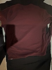 Eddie Bauer Mens Waffle Knit Thermal Shirt Long Sleeve Brick Red Cotton XLarge.