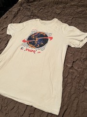 Nike Air Stylish White T-Shirt With World Logo In Size Small