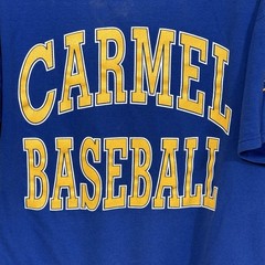 Vintage Carmel Baseball T-Shirt Greyhounds Baseball Shersey Russell Athletic L