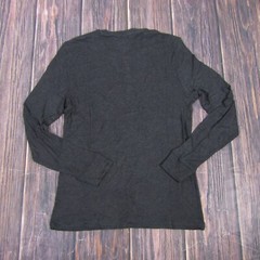 Tommy John NEW NWT Mens Medium Charcoal Heather Gray Long Sleeve Henley Lounge