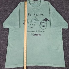 Vtg Reitman & Mueller Shirt Mens XL 94 FM Radio WKTI Christmas Theme Novelty Tee