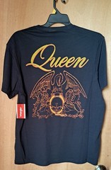 NWT Wrangler Men Black Short Sleeve Queen Graphic Band Tee Night at the Opera L