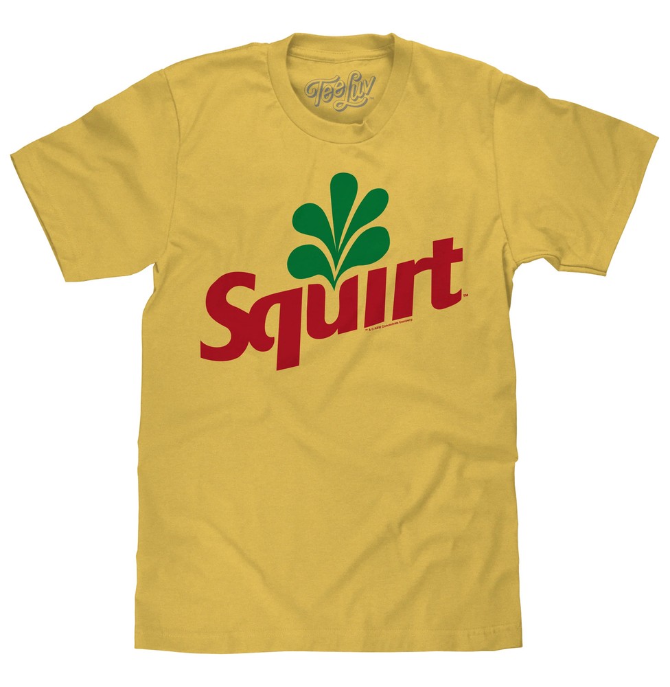 Squirt Grapefruit Soda Logo Mens T Shirt Banana Yellow