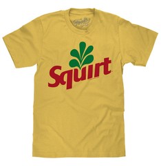 Squirt Grapefruit Soda Logo Mens T Shirt Banana Yellow