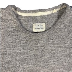 Rag & Bone New York Standard Issue Men’s Large Gray Short Sleeve Shirt Cut 13600