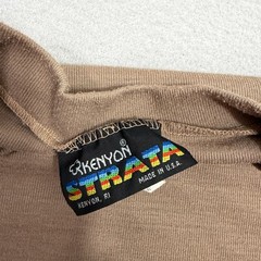 Vintage Kenyon Strata Thermal Shirt Mens Medium Brown Long Sleeve Base Layer USA