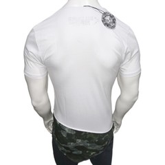 NWT STYLE HIP HOP EXTENDED CAMO ZIPPER CASUAL MEN’S T-SHIRT TEE SIZE M L