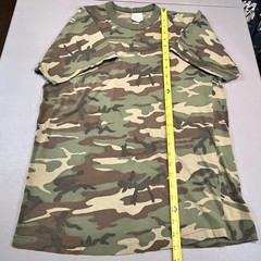 Vtg Woodland Camouflage Shirt Medium Green 80s USA Made Single Stitch Gorpcore