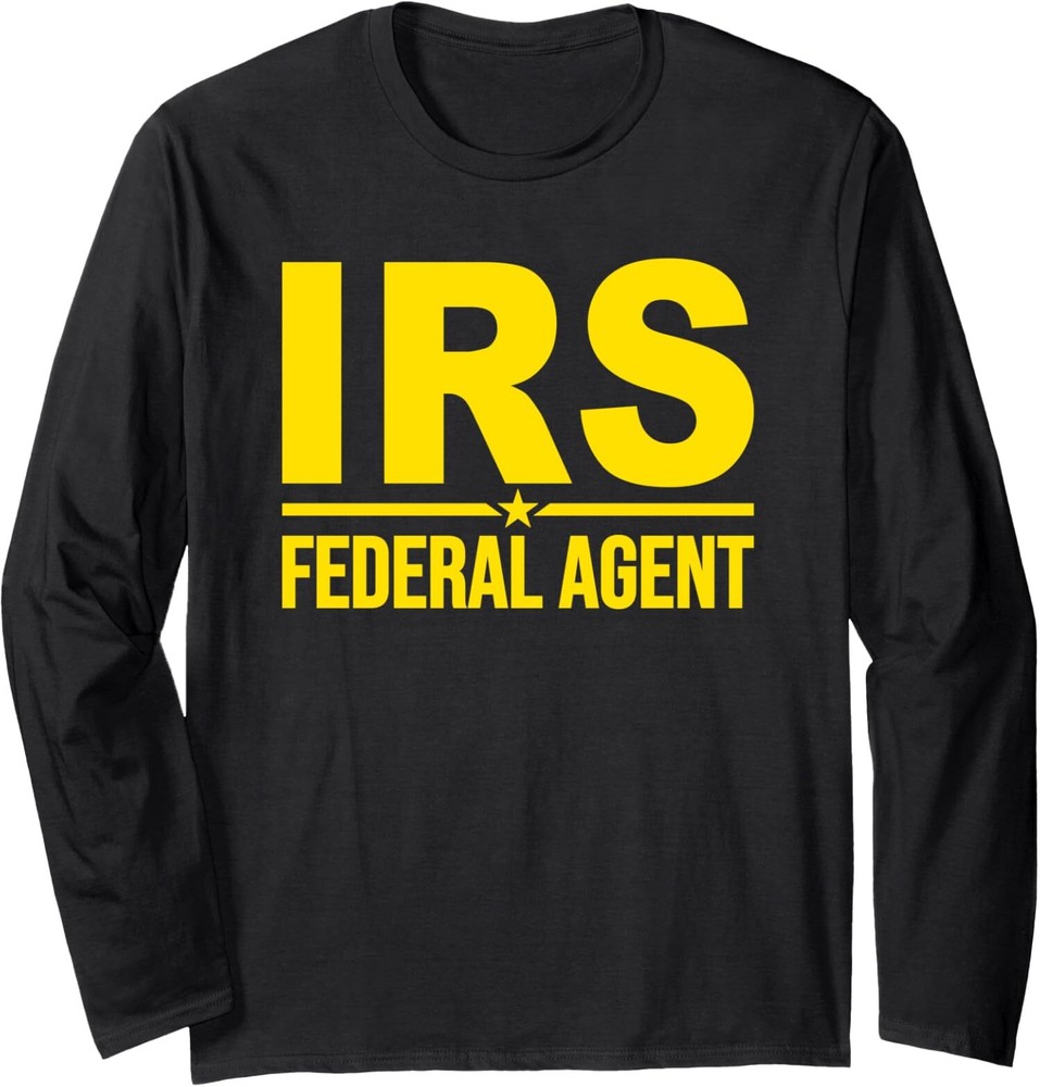 Irs Federal Agent Uniform Costume Tee Design Long Sleeve Tshirt