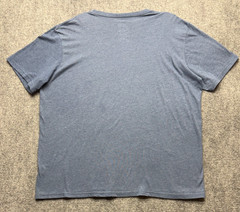 The North Face T-Shirt Men’s XXL Blue Gray Short Sleeve Logo Tee Standard Fit