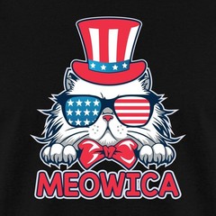 MEOWICA Happy USA Independence Day 4th Of July Men’s T-Shirt