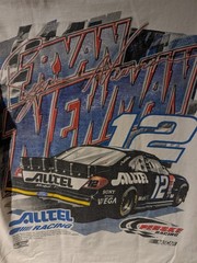Vintage 2000s Ryan Newman #12 Nascar Racing Big Print Shirt Medium Double Sided