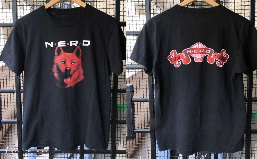 VINTAGE 2004 NERD FLY OR DIE HIP HOP Unisex S-5XL Shirt EL1298