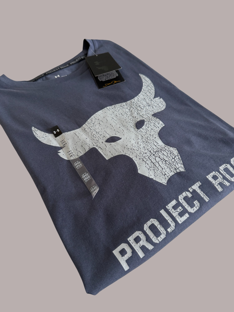 Under Armour Project Rock Brahma Bull Short Sleeve T-Shirt Men’s SZ M – XL – 2XL