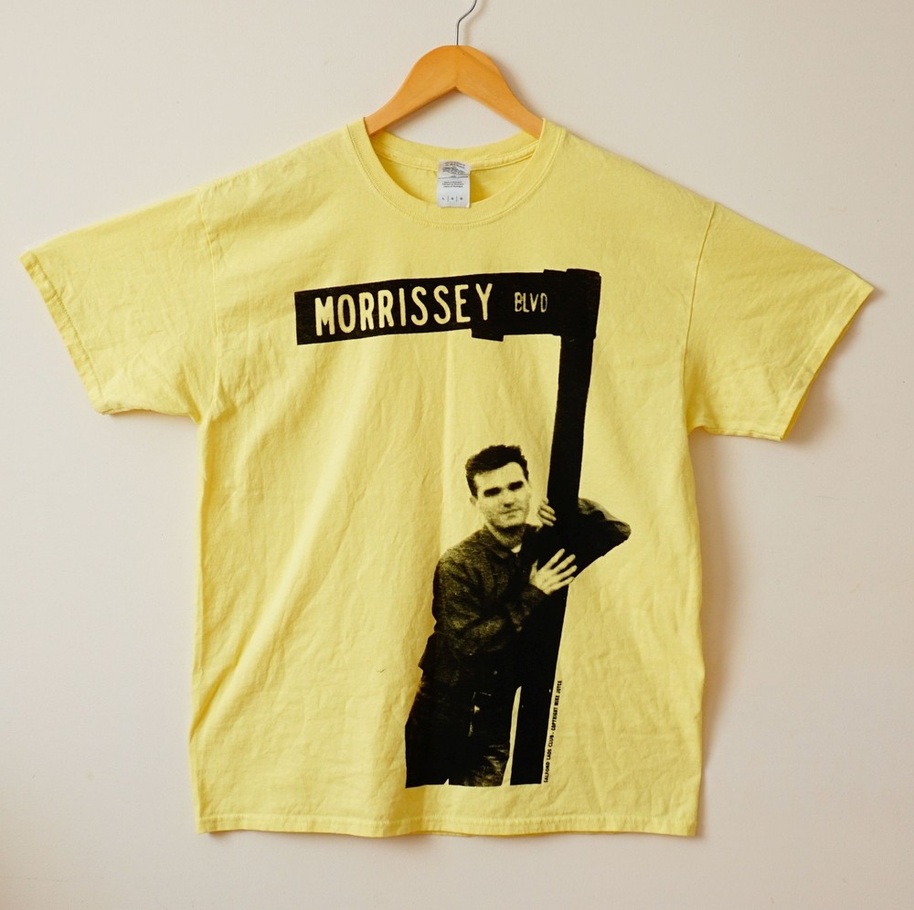 Morrisey BLVD 90s Retro style Yellow Short Sleeve T shirt Remake NH23770