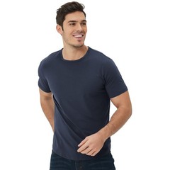 Men’s Ultra-Soft Viscose T-Shirt, Curved Hem Lightweight Cooling Cotton Blend…