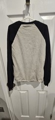 VANS boys Long Sleeve Graphic T-Shirt White Black Yellow Size M