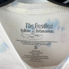 The Beatles Yellow Submarine Tshirt Mens Small Blue Yellow Tie Dye Short Sleeve