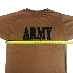 DSCP by BVD Brown 100% Combed Cotton US Army Military T-Shirt Men’s Size XL