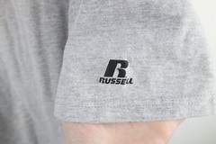 Vintage Russell Athletic Mens 3XL Distressed Blank Short Sleeve T-Shirt Gray