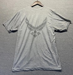 U.S. Air Force T Shirt Mens Medium Heather Gray Logo Short Sleeve Casual