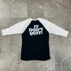 The It Men Graphic Tour Tee Mens Large Raglan Baseball 3/4 Sleeve Shirt Two Tone