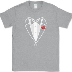 TUXEDO T-Shirt Funny Costume Formal Humor Joke Gift Marriage Novelty Tee