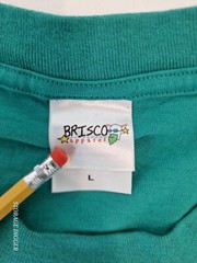 Brisco Apparel Men’s Green T-Shirt 100% Cotton Plain Pocket Blank Casual Size L