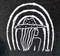 Lee Jeans T-Shirt Adult Large Gray Cotton M Graphic Print