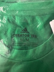Adidas Creator Tee LS Green White M Medium Men’s Shirt Long Sleeve